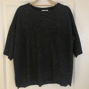 ✨NWOT Zara Sz M Black/Dark Grey Comfy Sweater!!
